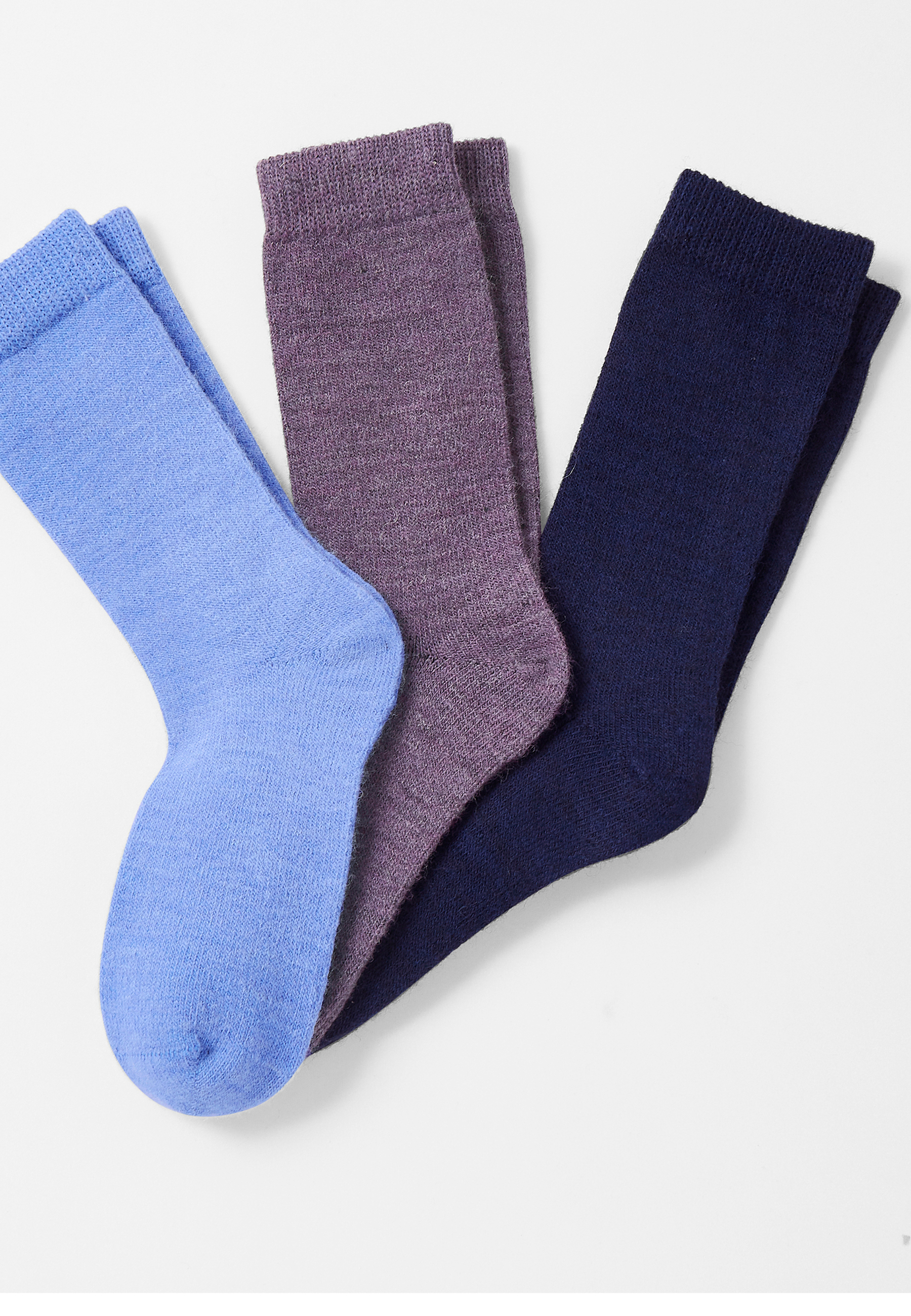 Lot de 3 paires de chaussettes unies thermolactyl Damart La Redoute