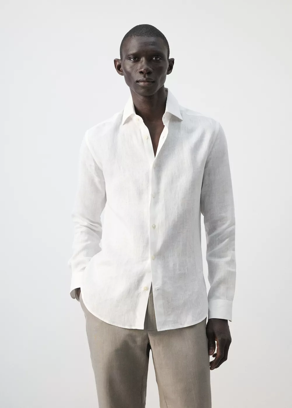 Chemise slim-fit 100 % lin, MANGO MAN