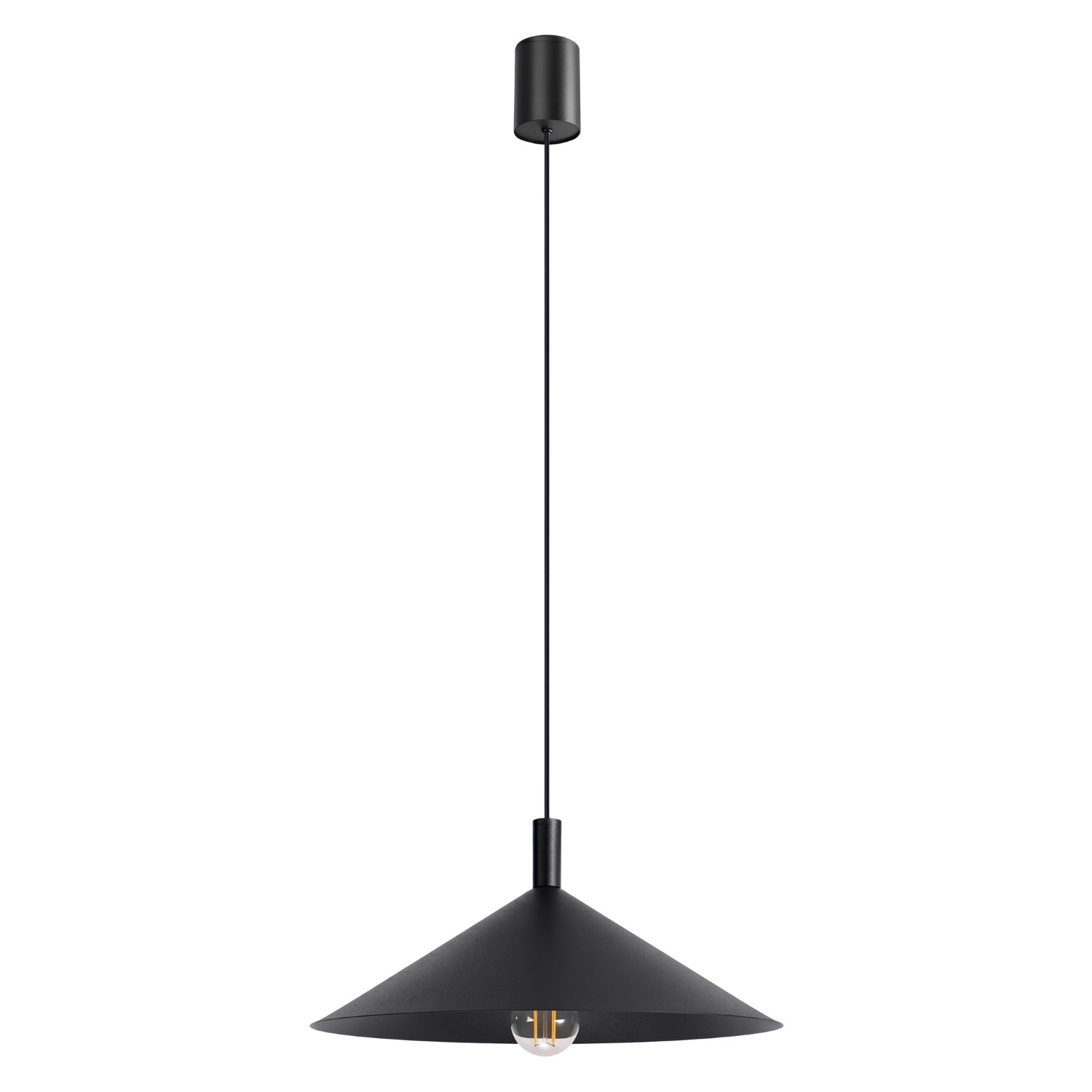 Suspension Acier Noir E27 1 NOX, EDEN
