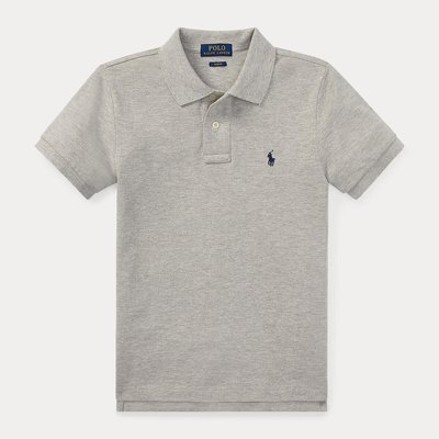 Cotton Polo Shirt with Short Sleeves, 6-14 Years POLO RALPH LAUREN