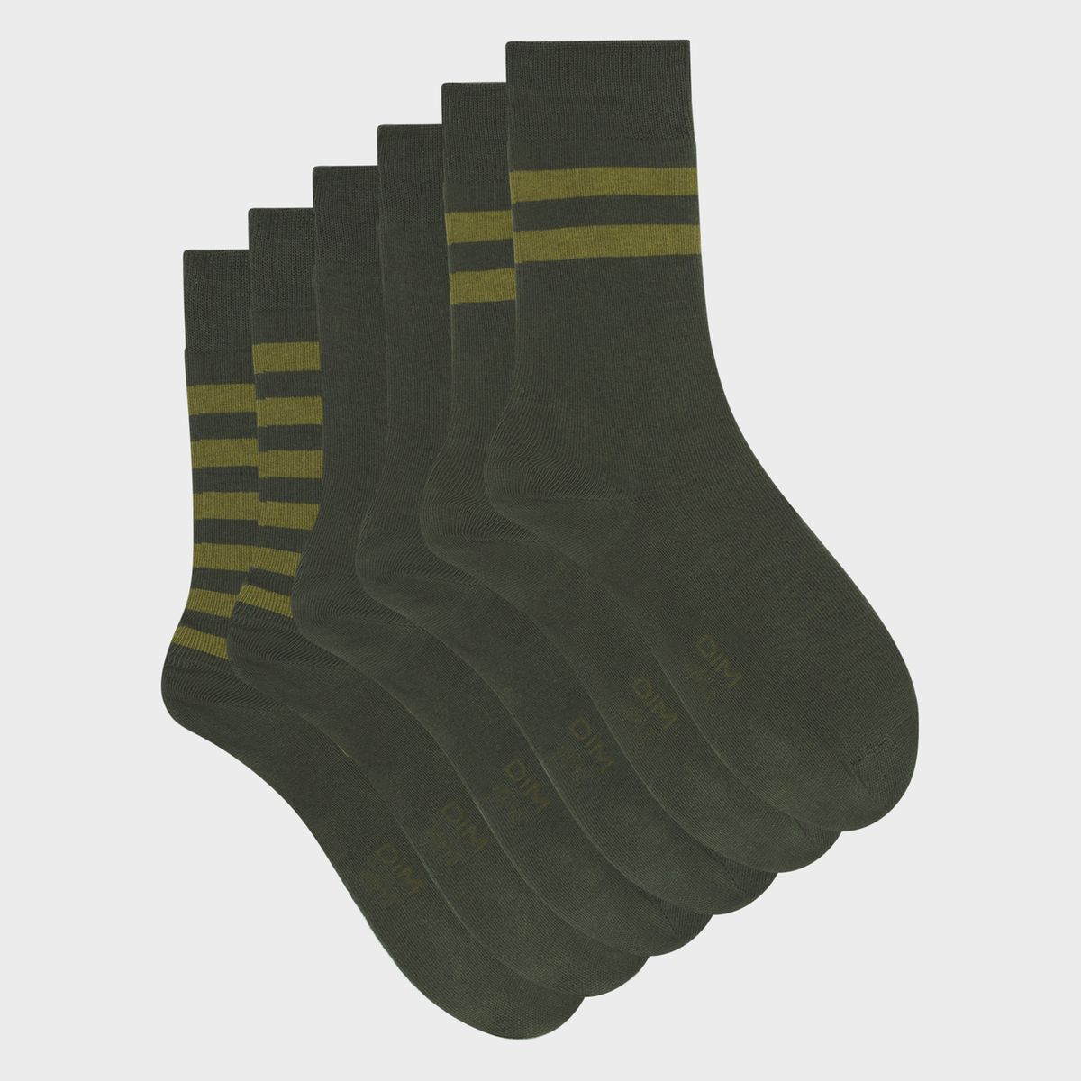 Lot de 3 paires de chaussettes coton style Dim La Redoute