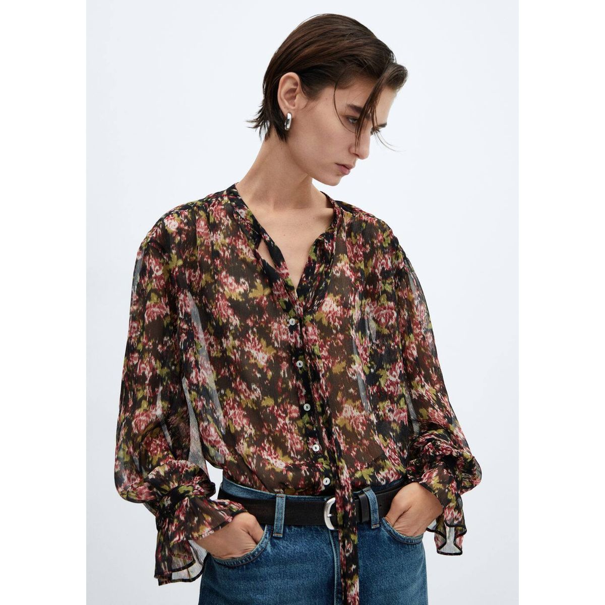 Blouse imprimé floral discount mango