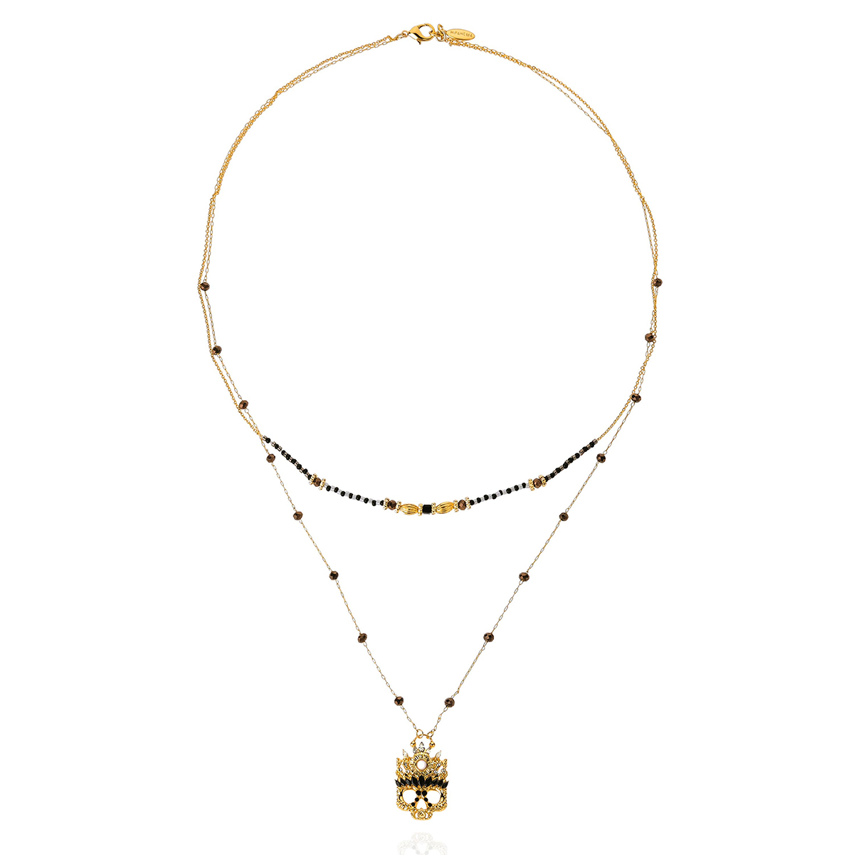 Collier multirang avec perles et pendentif en strass HEARTBEAT, HIPANEMA