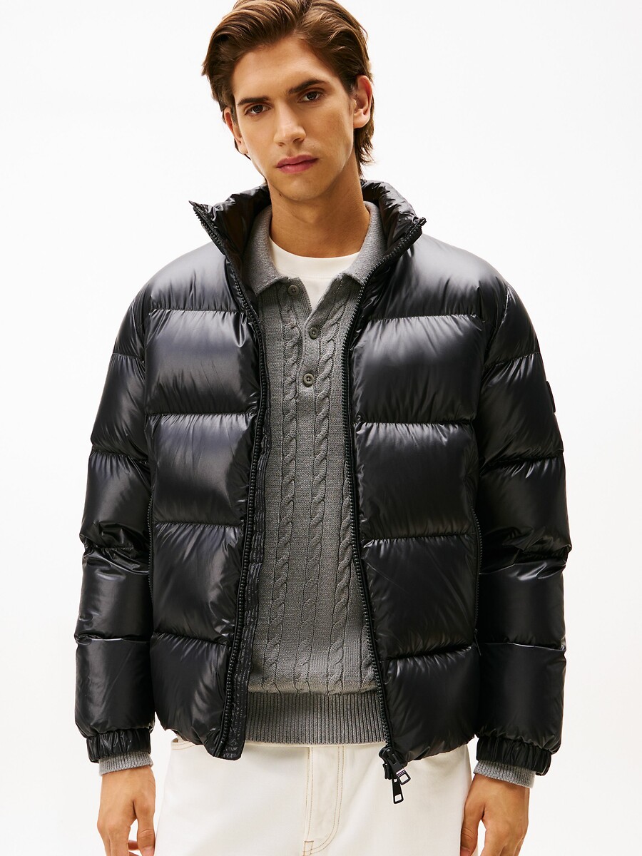 Glossy Padded Jacket Without Hood, TOMMY HILFIGER