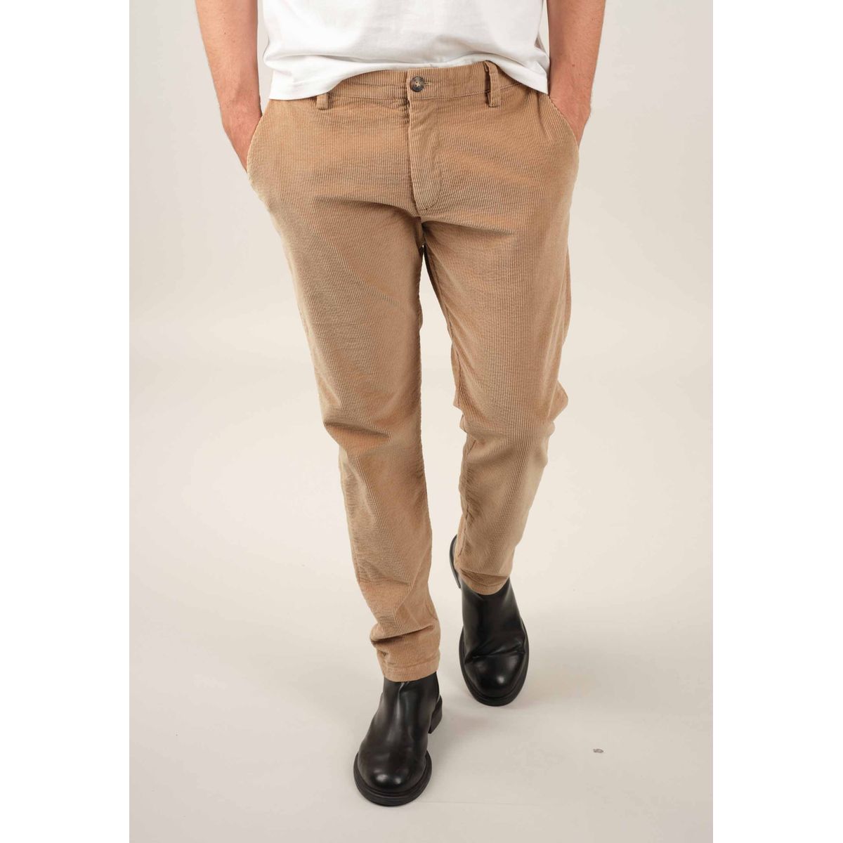 Pantalon velours beige homme La Redoute