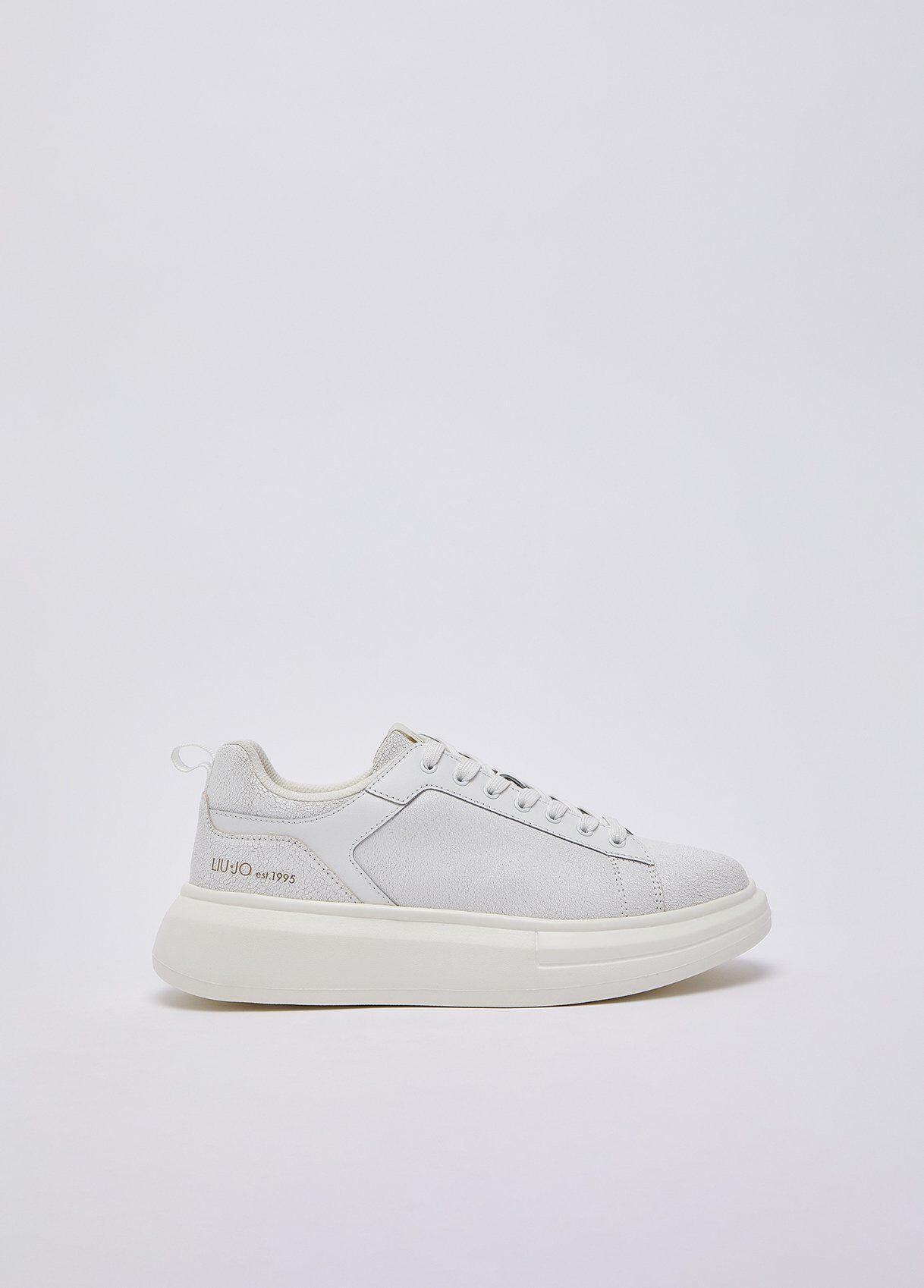Sneakers plateforme en crackle, LIU JO