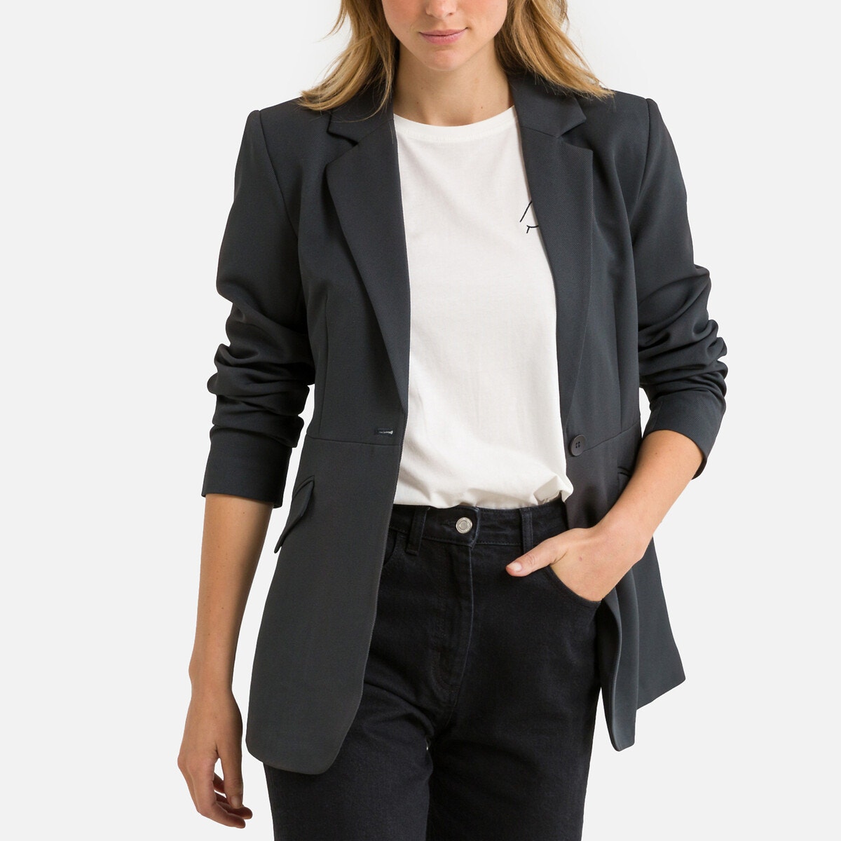 Veste tailleur grise femme La Redoute