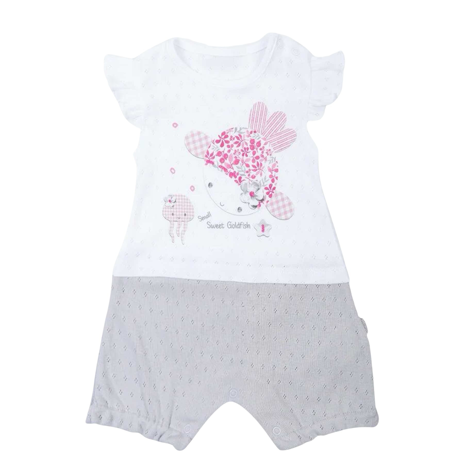 Combishort en coton jacquard biologique, Doris, KITIKATE