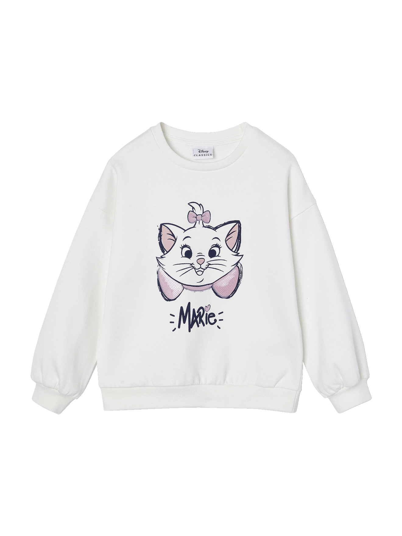 Sweat à sequins Disney® Marie Les Aristochats, VERTBAUDET