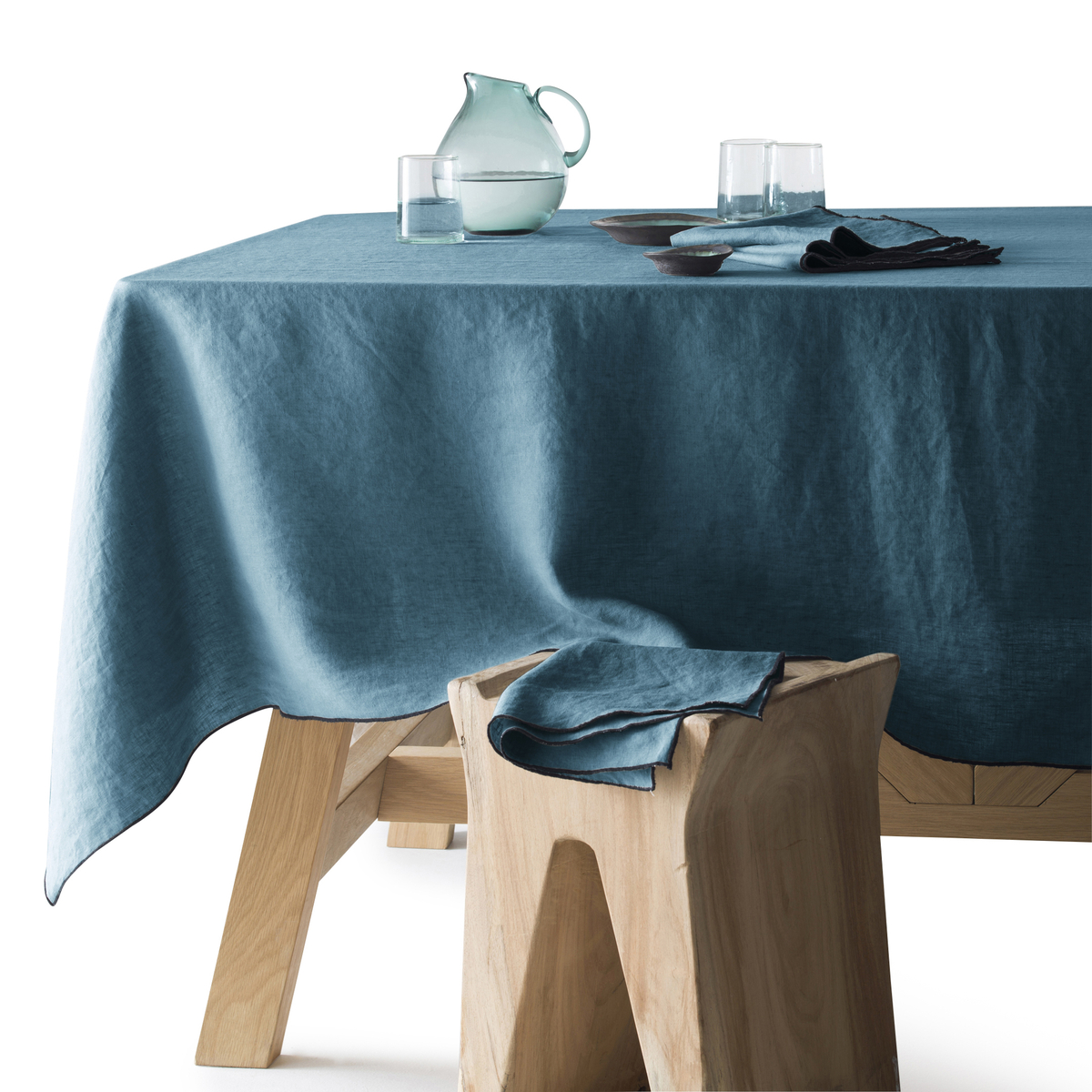 Suzy 100% Washed Linen Tablecloth