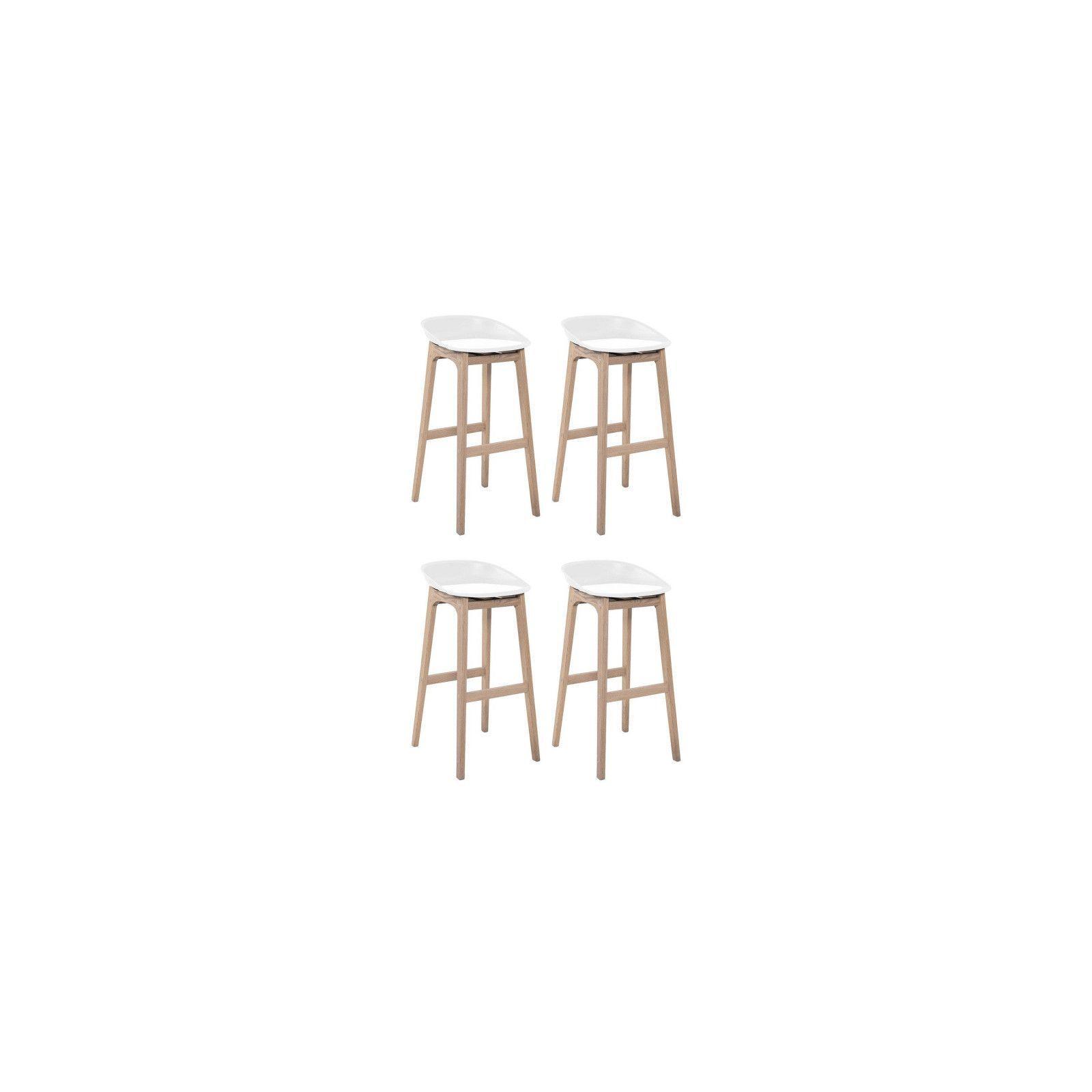 Lot de tabourets de bar en bois 65cm RIVA, MOB IN