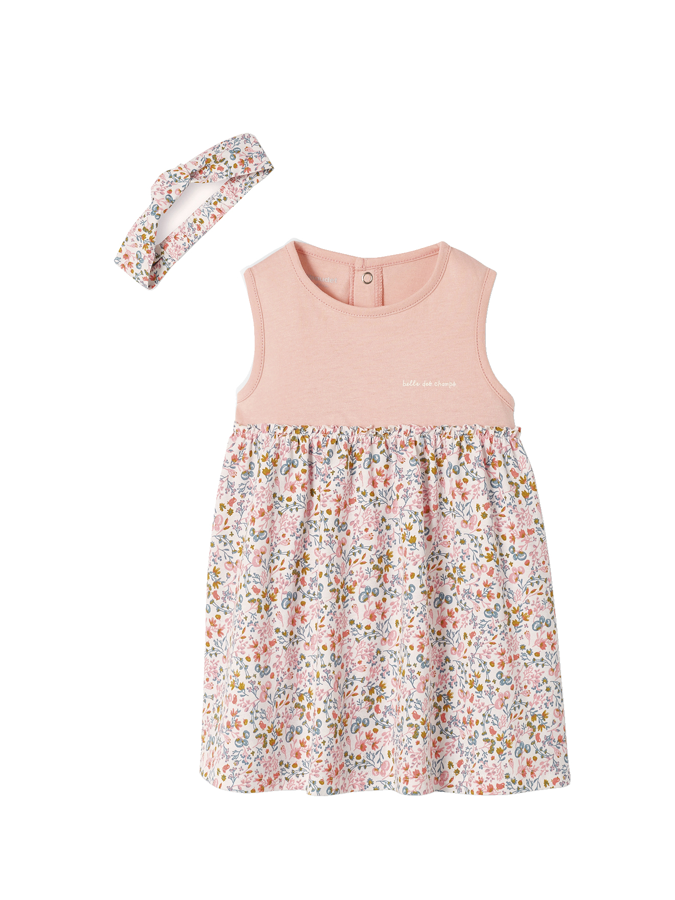 Robe et bandeau assorti bébé, VERTBAUDET