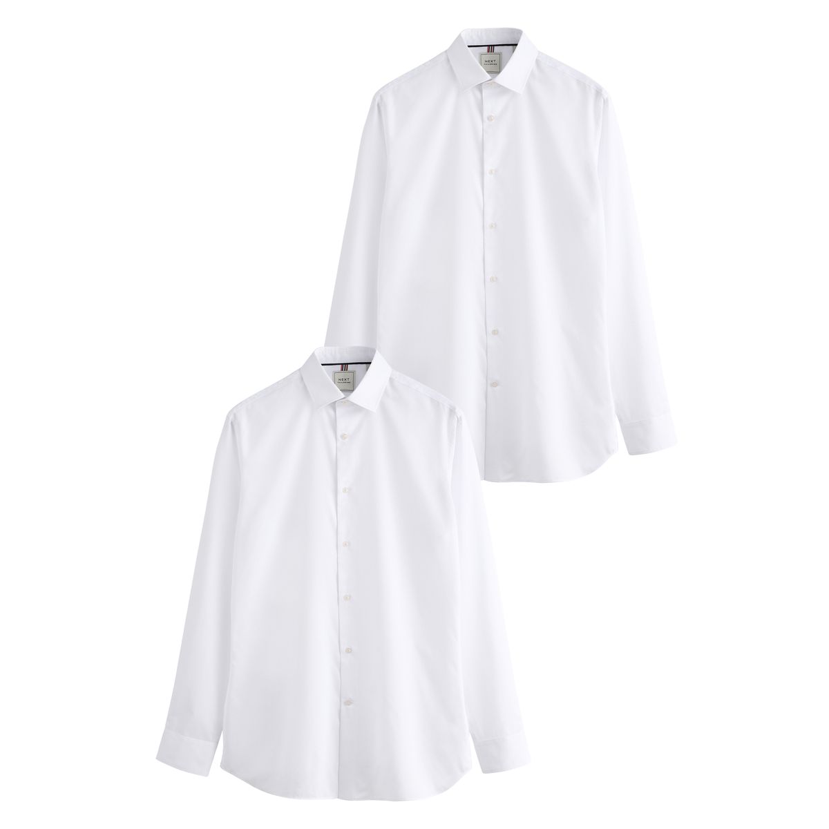 Chemise texturée slim lot de 2, NEXT