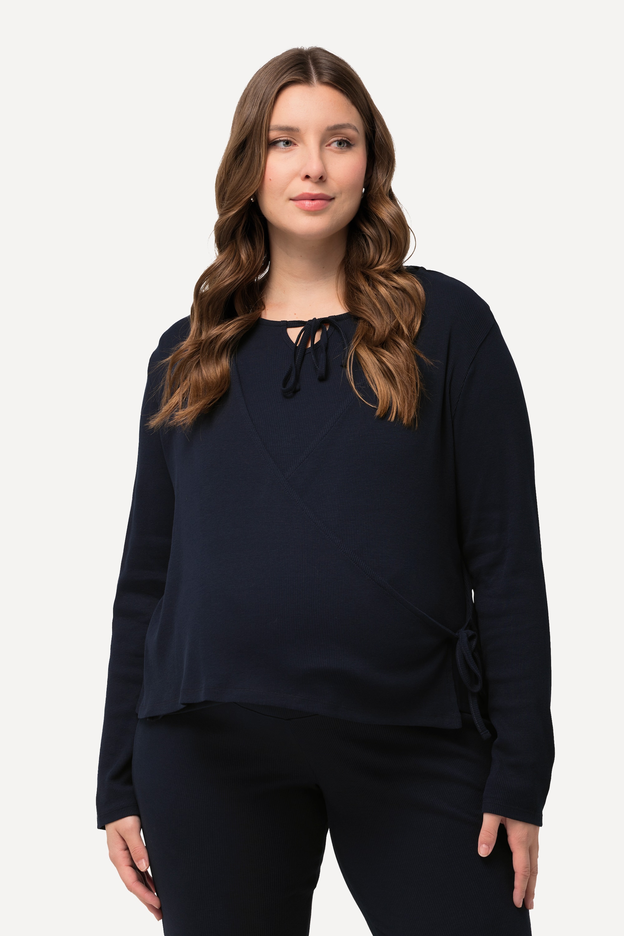 Pull cache-cœur grossesse jersey côtelé, ULLA POPKEN