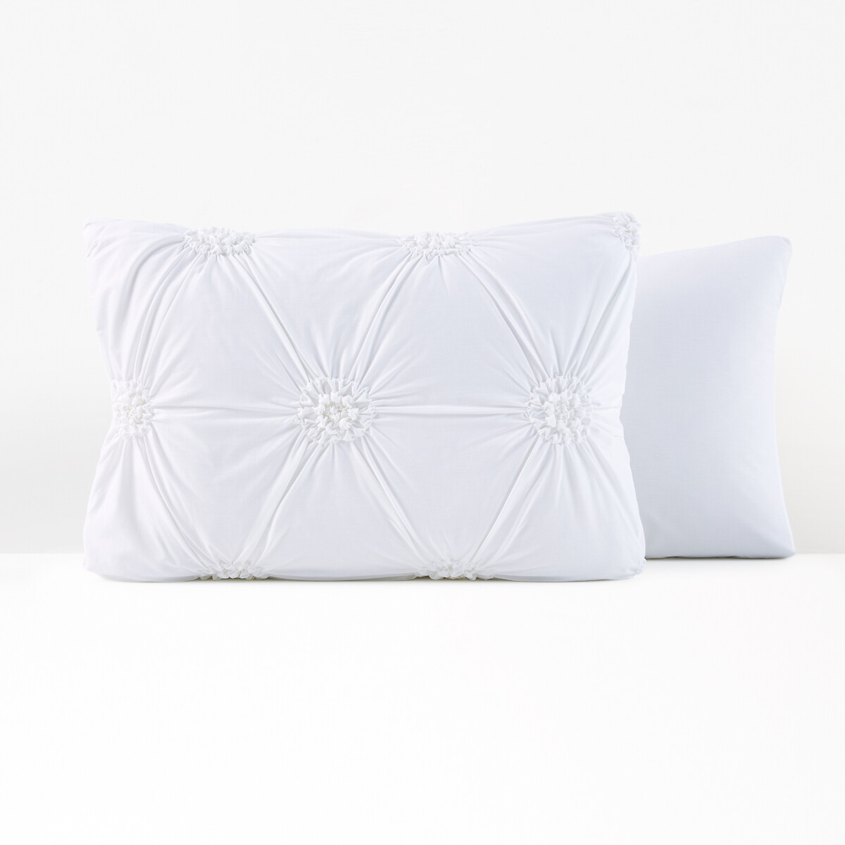 Precita textured pillowcase , white, La Redoute Interieurs | La Redoute