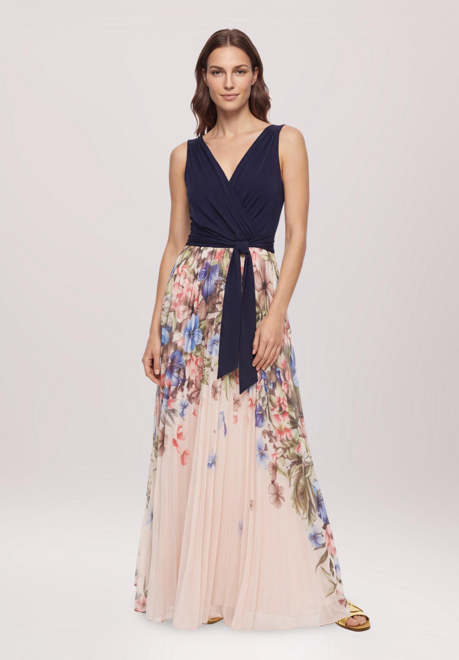Robe de soirée à plis, VERA MONT