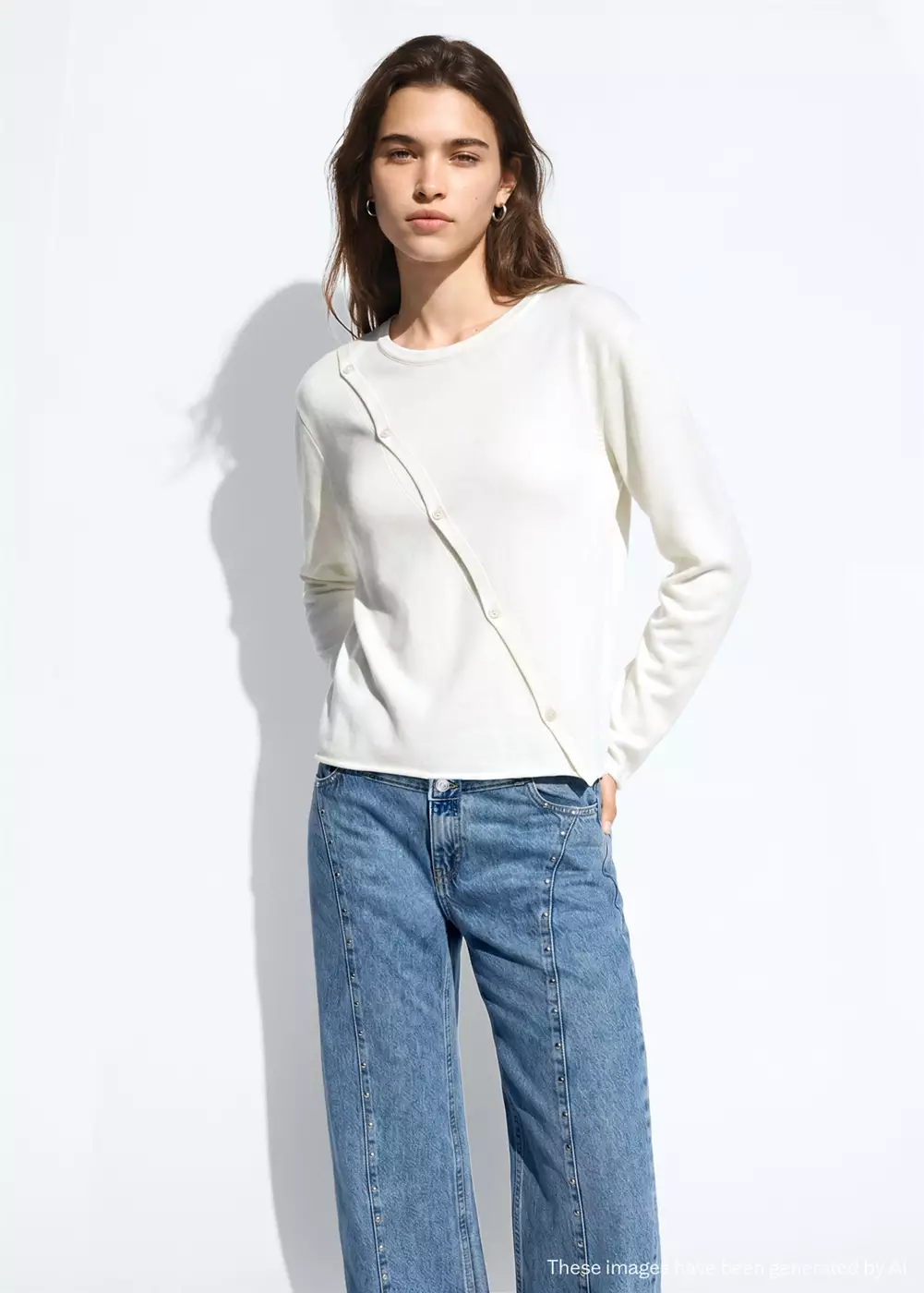 Cardigan en maille avec détail d’ouverture, MANGO TEEN