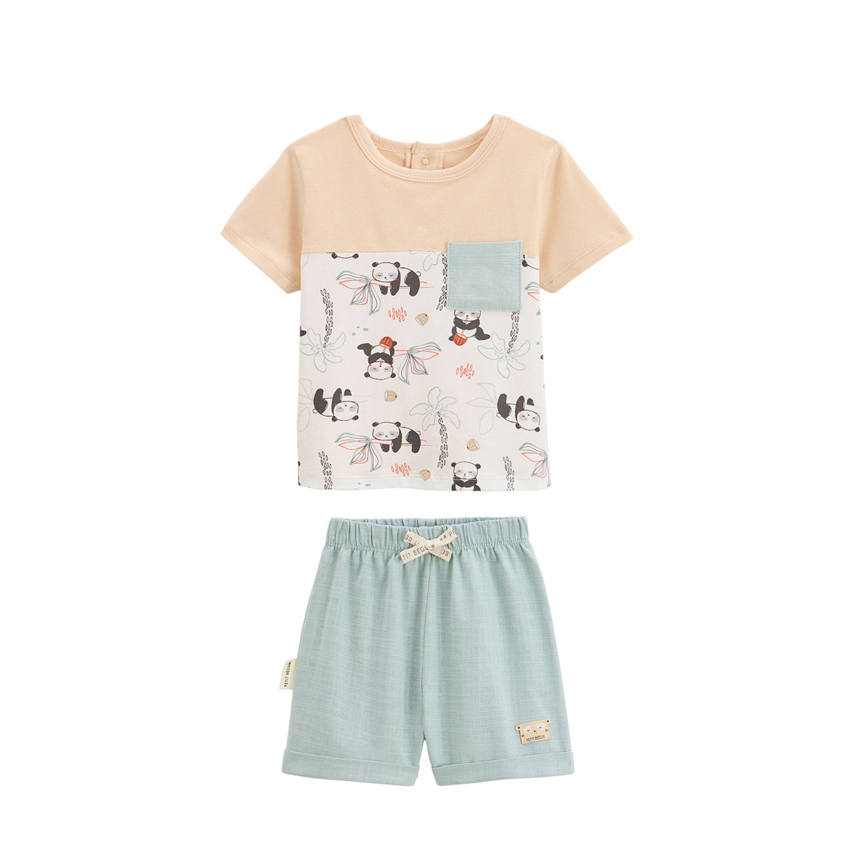 Ensemble enfant t-shirt et short Bento, PETIT BEGUIN