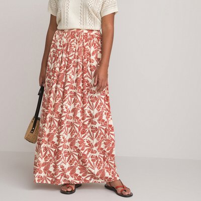 Full Maxi Skirt in Palm Tree Print ANNE WEYBURN