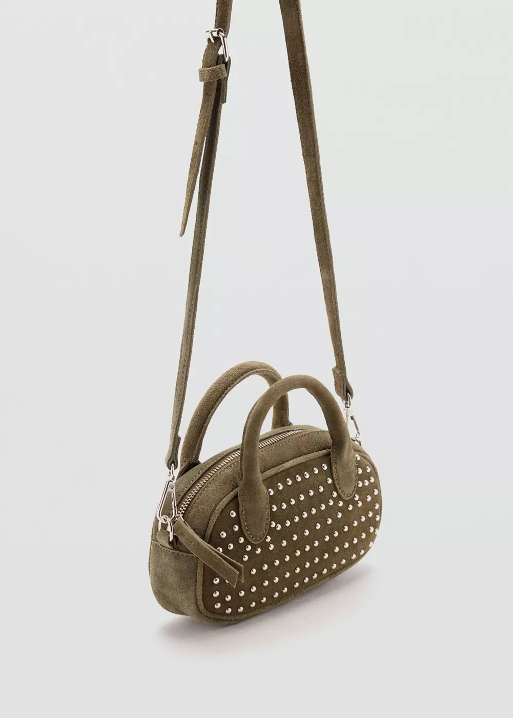 Mini sac en cuir à clous, MANGO TEEN