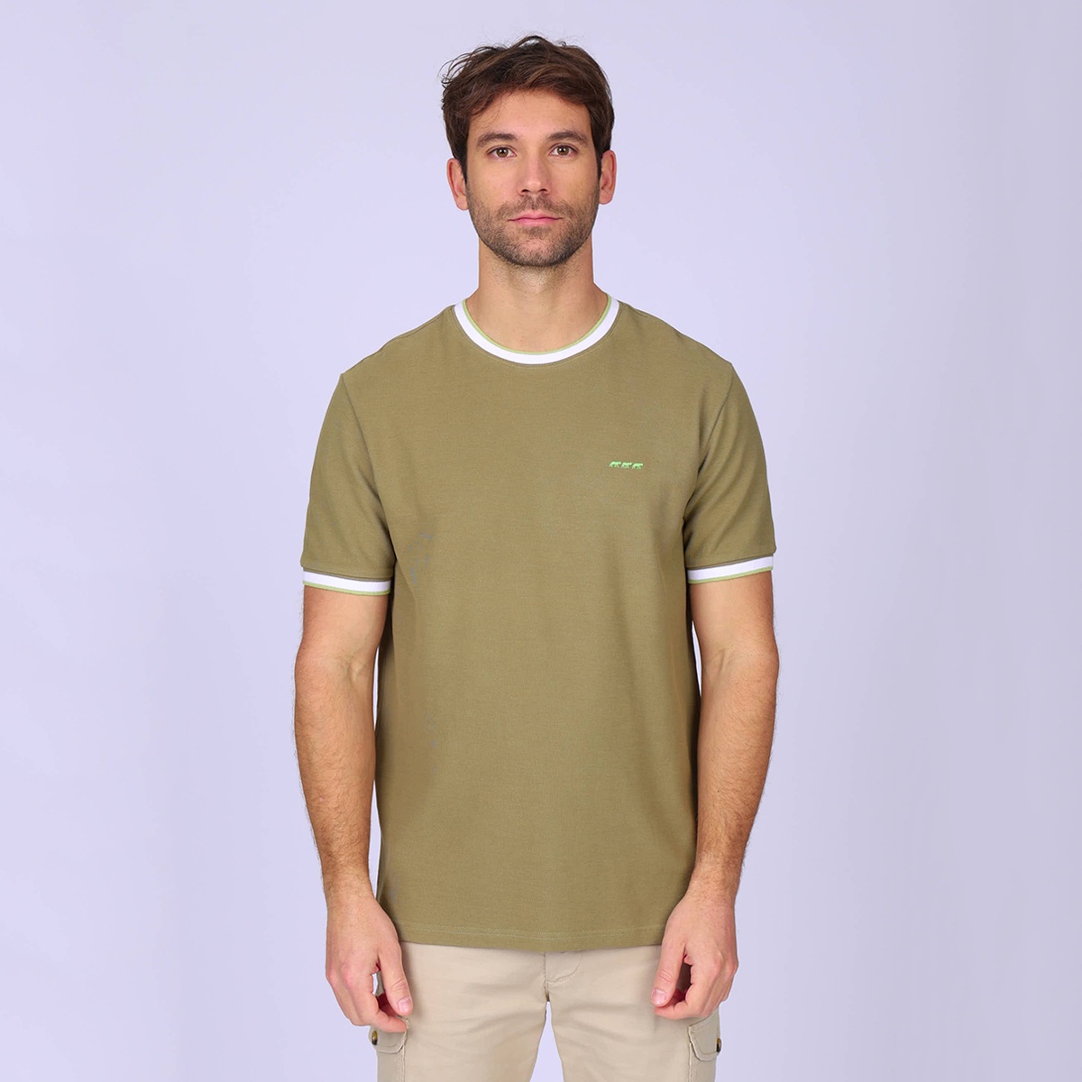 T-shirt piqué George, MISE AU GREEN