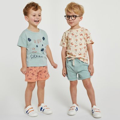 Pack of 2 T-Shirts/Shorts Outfits in Cotton LA REDOUTE COLLECTIONS
