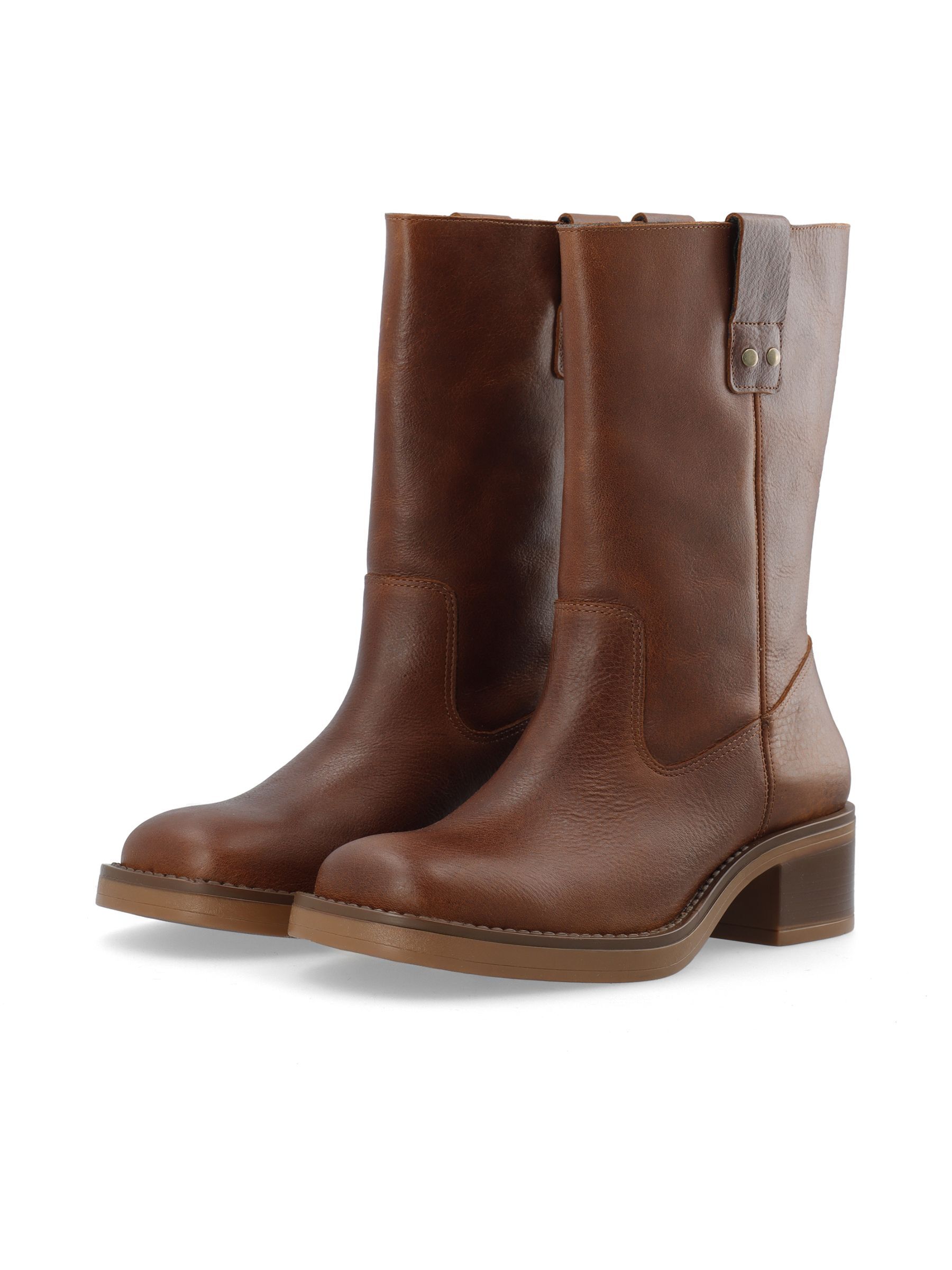 Bottes En Cuir, BIANCO