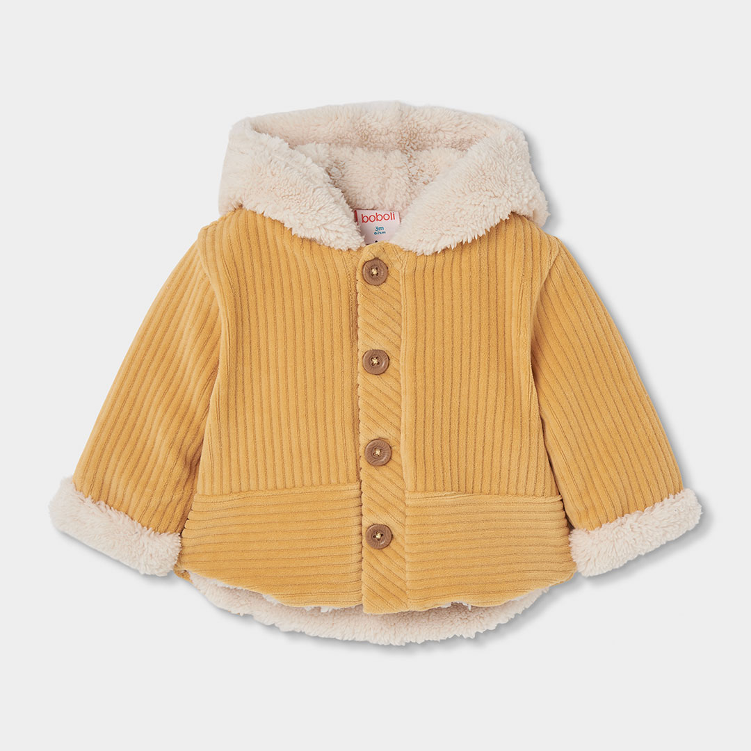 Veste bébé en maille avec capuche, BOBOLI