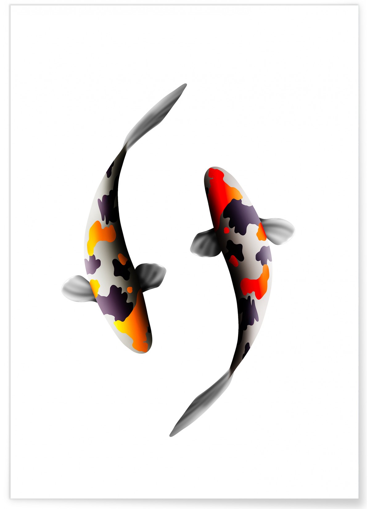 Poster Carpes Koi, L'AFFICHERIE