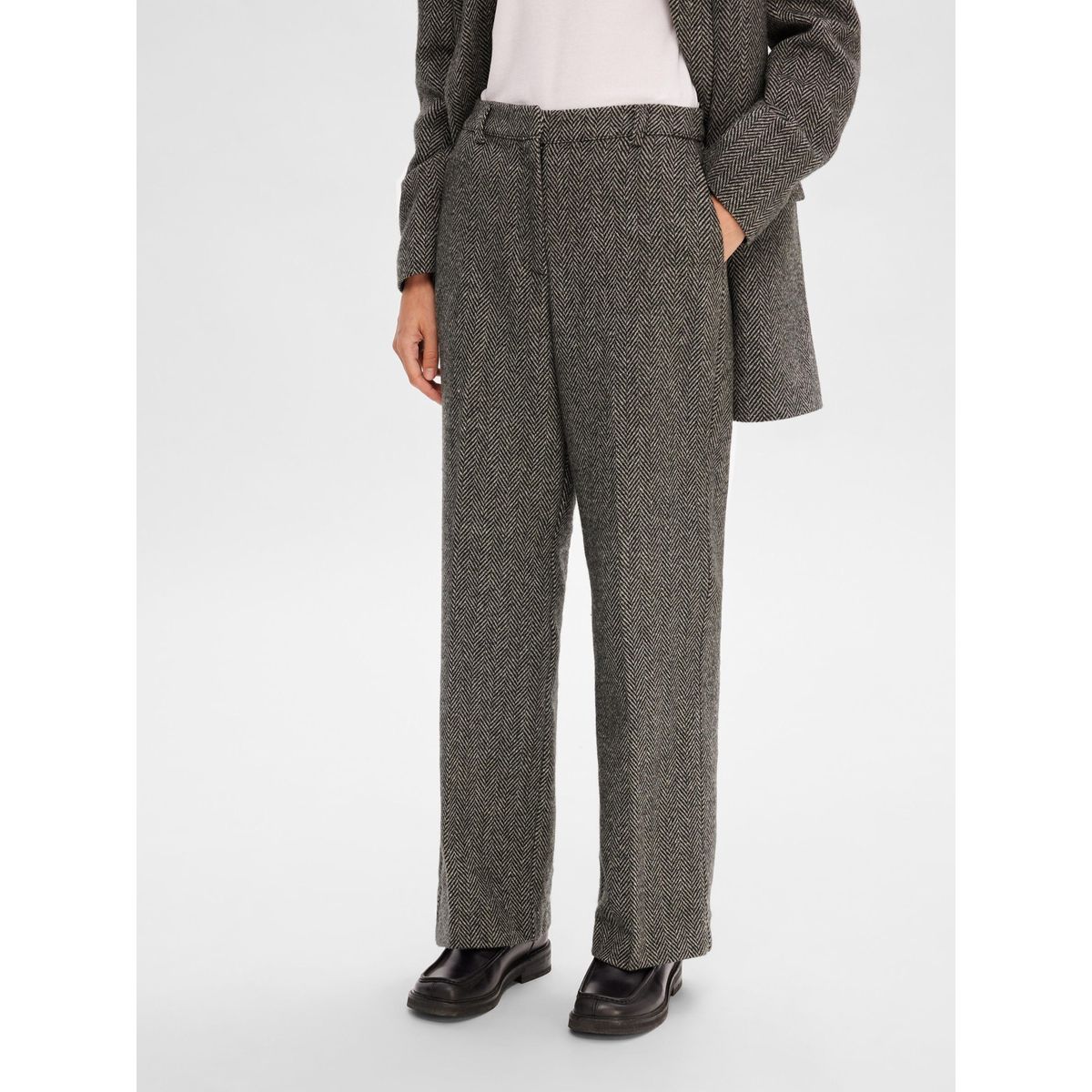 Pantalon gris femme chic La Redoute