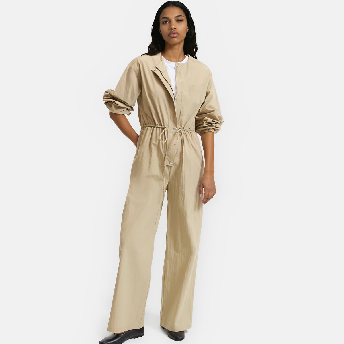 Combinaison pantalon large à manches longues, LA REDOUTE COLLECTIONS