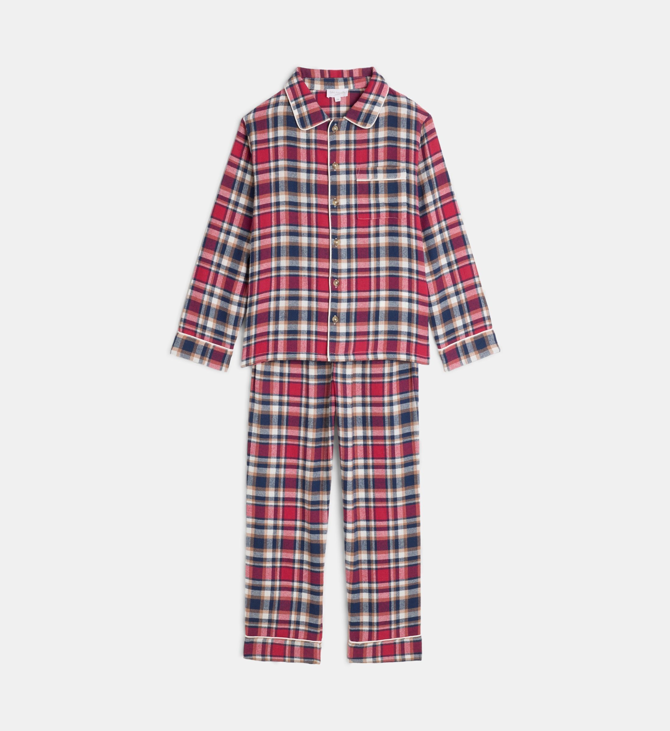Pyjama long vapon en flanelle de coton bio, CADET ROUSSELLE