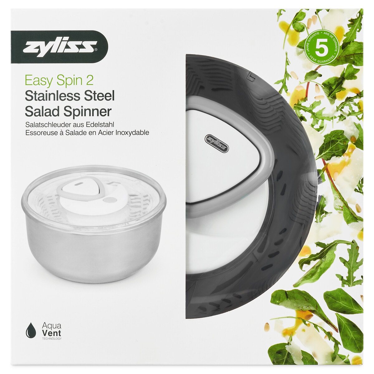 Essoreuse à salade Easy Spin blanche 26 cm Zyliss 