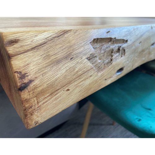 Banc de table à manger bois d'acacia bordure naturelle 100 cm melbourne  Couleur bois naturel Pier Import