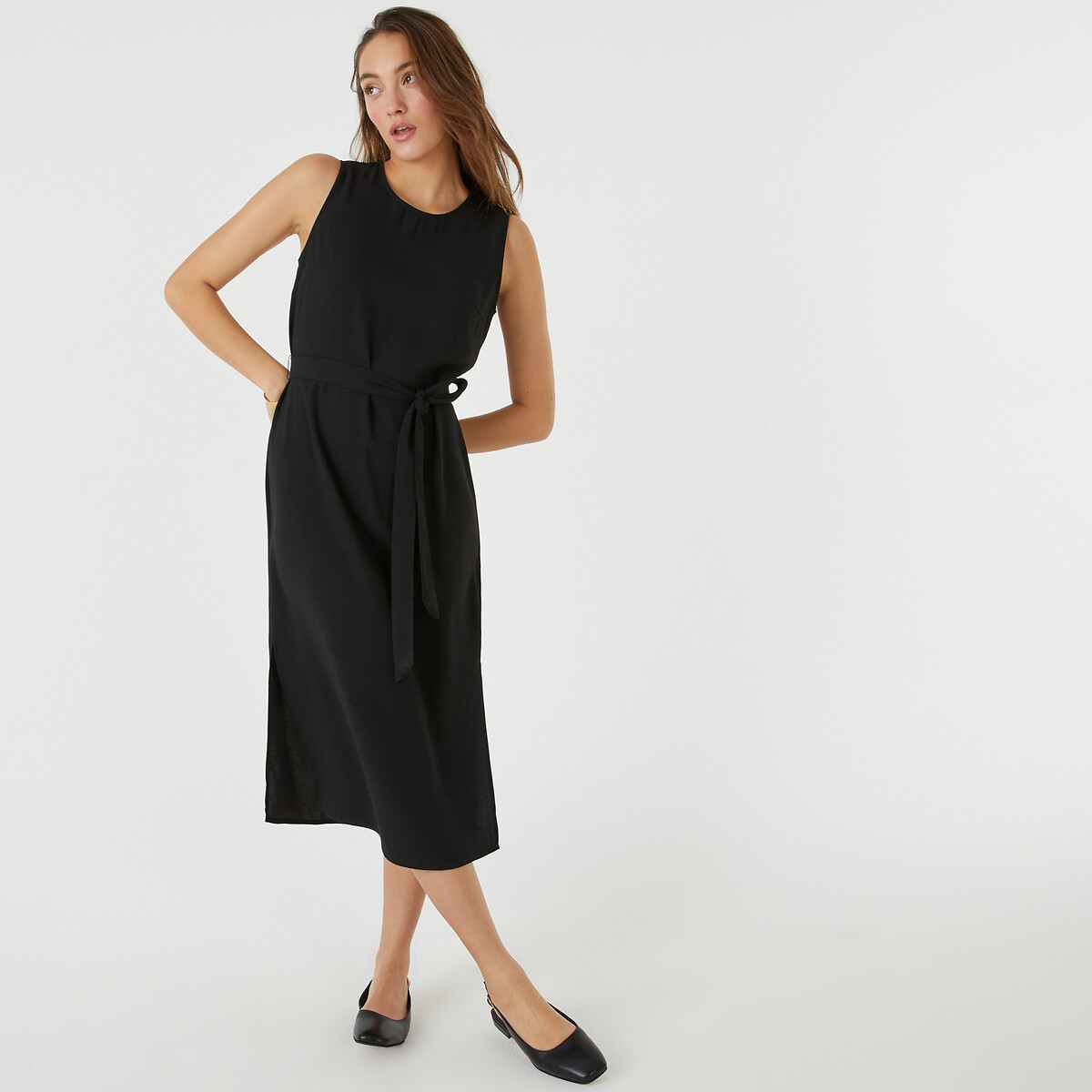 Robe Sans Manches AUTRE TON - Taille 44 - Noir Coton - Neuve Avec étiquettes