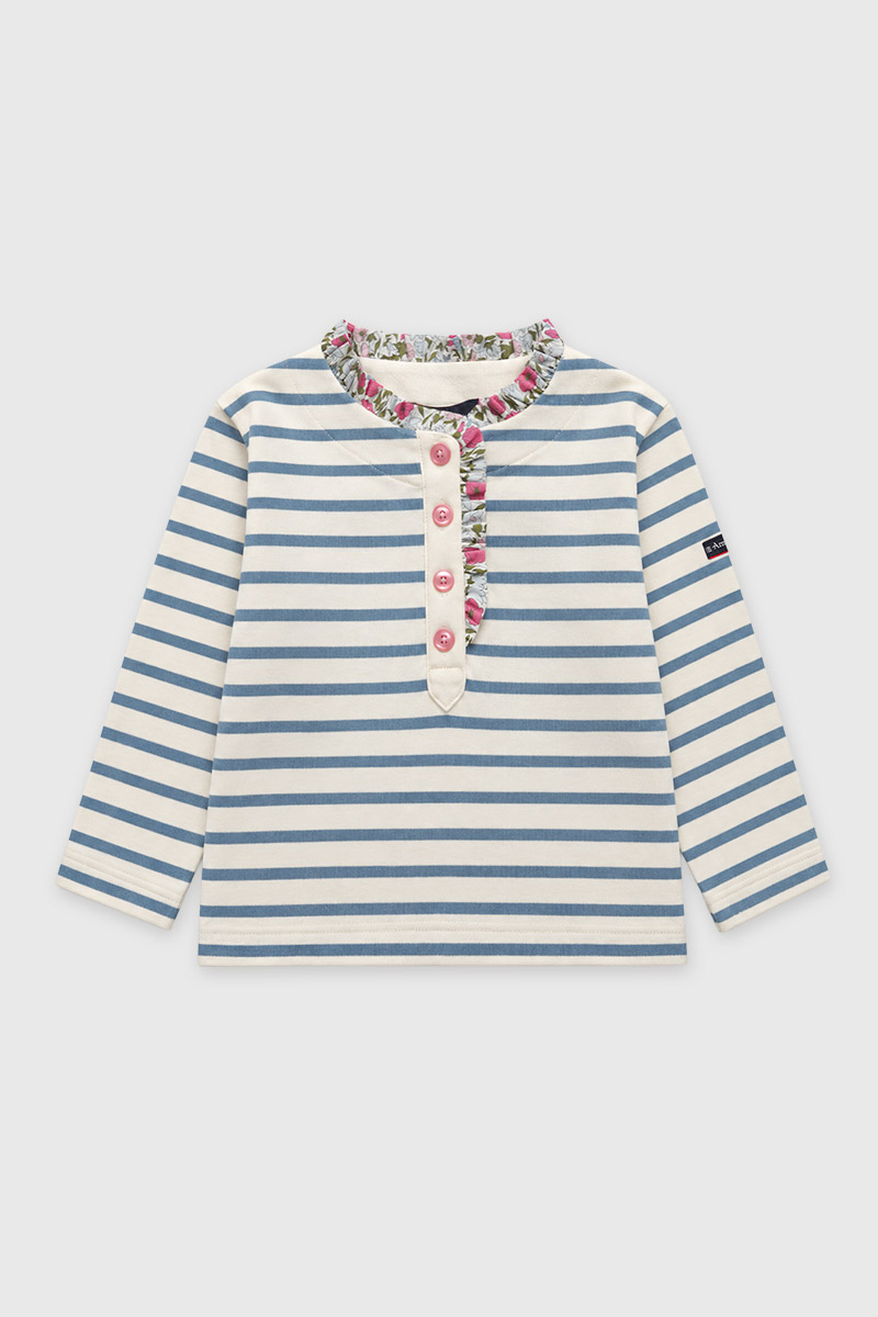 Marinière col Liberty Kids - coton épais, ARMOR-LUX