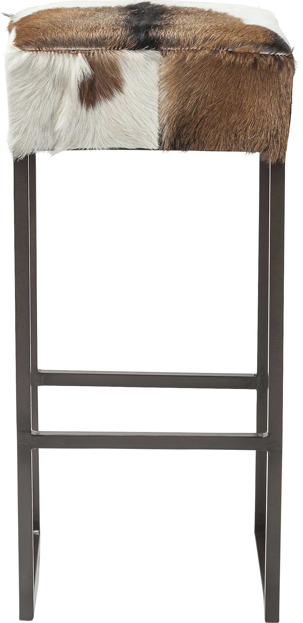 Tabouret de bar en peau de chèvre, COUNTRY LIFE, KARE DESIGN