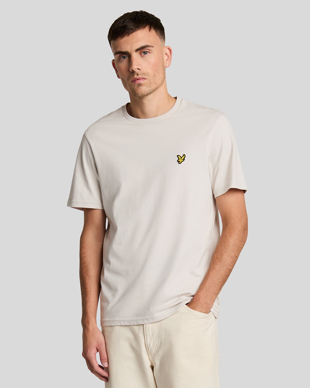T-shirt en coton col rond, LYLE & SCOTT
