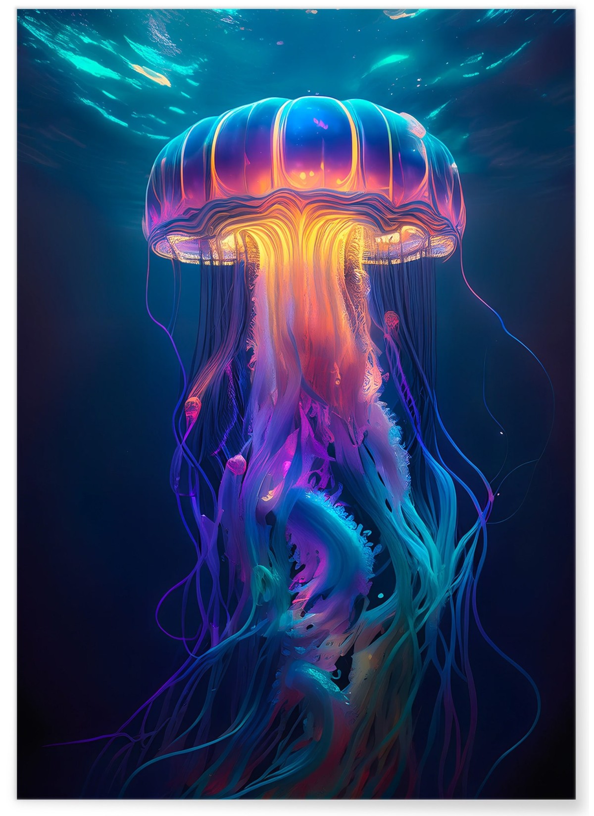 Affiche Méduse lumineuse, L'AFFICHERIE
