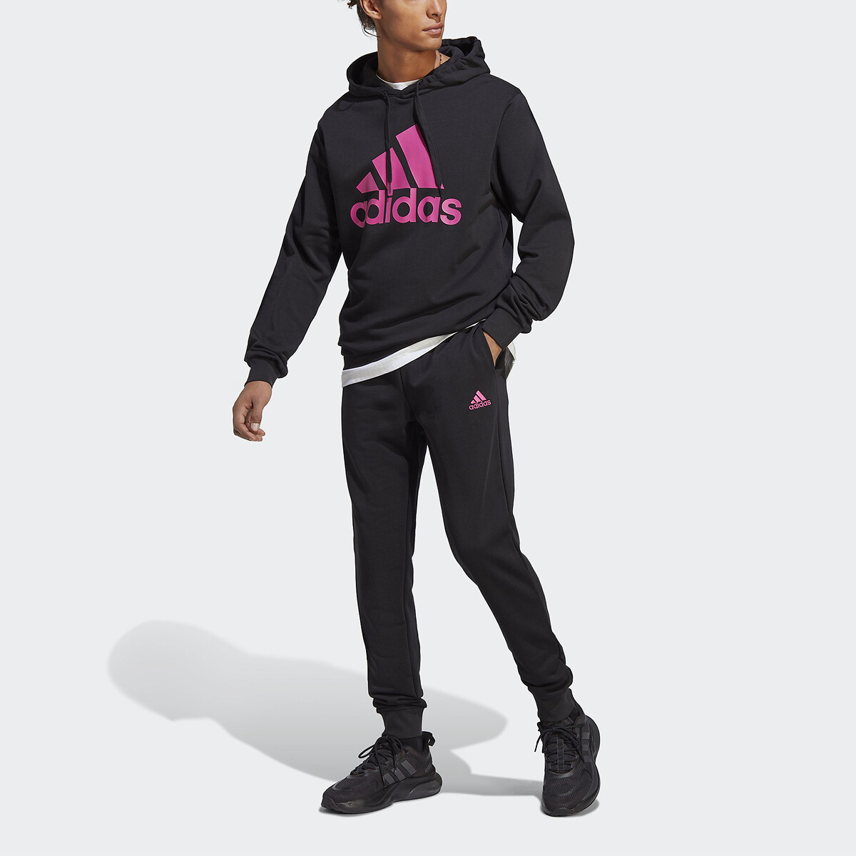 Koopje grafisch Sturen Trainingspak, groot logo terry zwart Adidas Sportswear | La Redoute