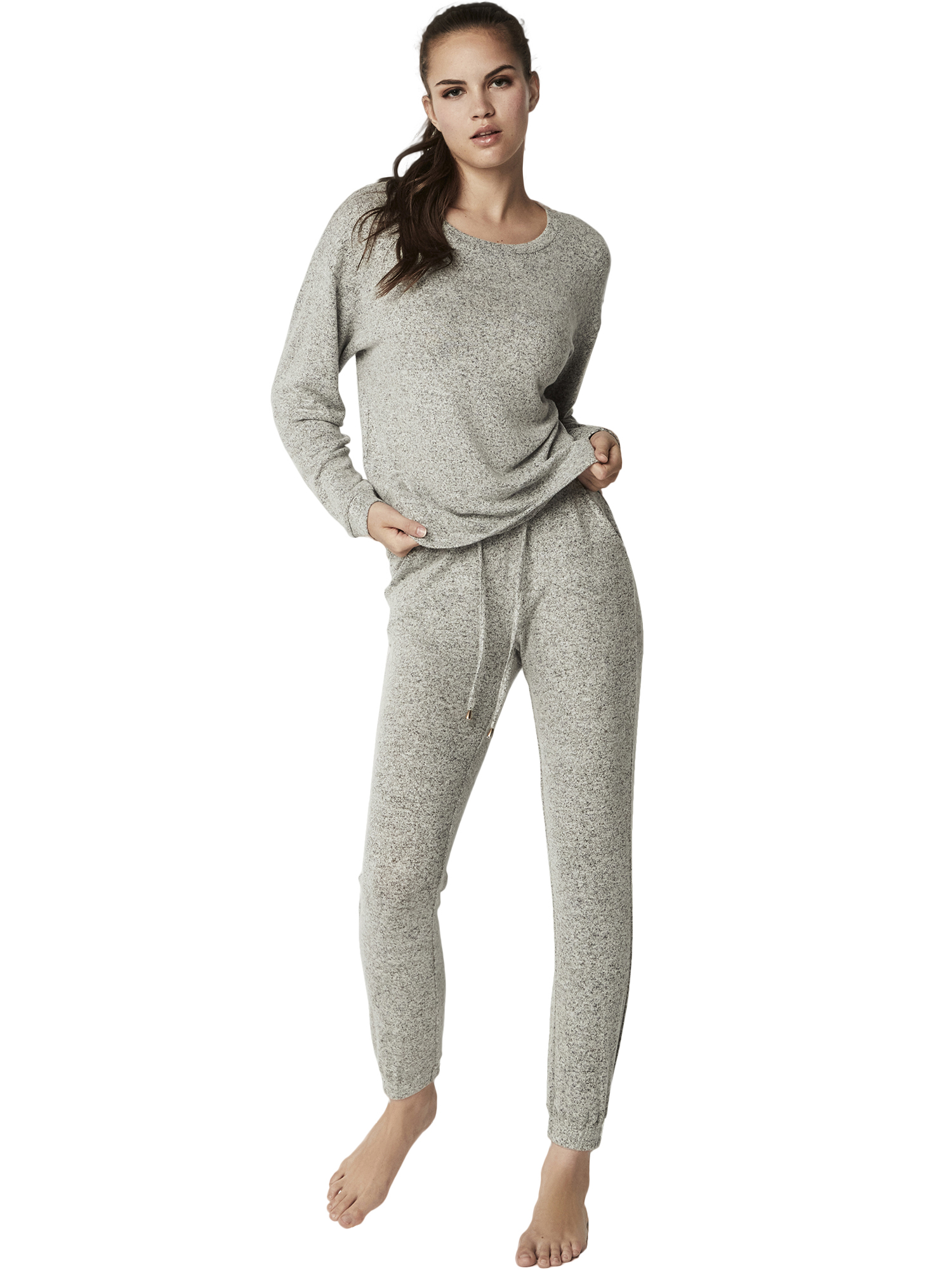Tenue détente pyjama pantalon top manches longues BASIC P82, SELMARK