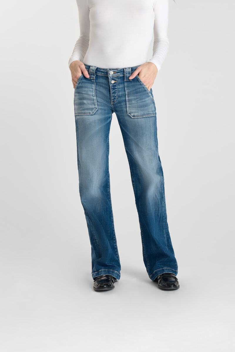 Jeans flare , longueur 34, LE TEMPS DES CERISES