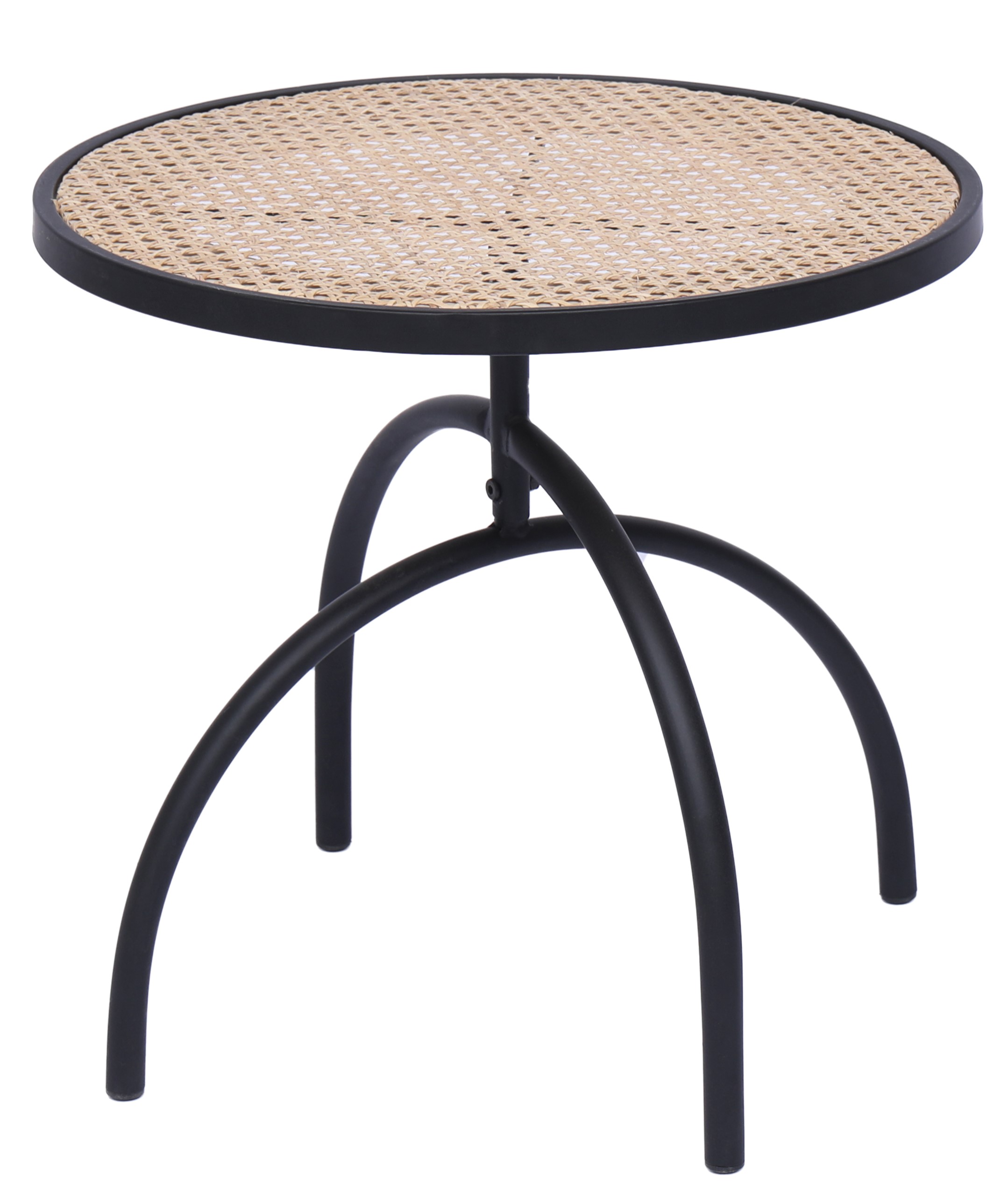 Table d'appoint, métal et rotin, YOKI, NORDLYS