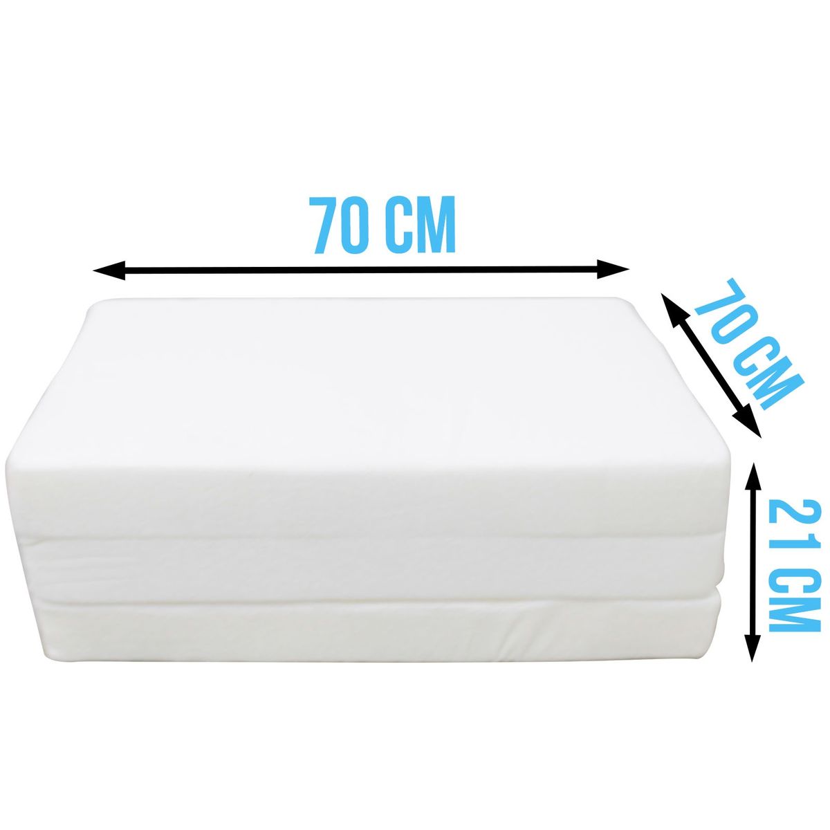 Matelas Bebe Enfant Pliable Pour Lit Ou Berceau Sac De Transport Blanc Monsieur Bebe La Redoute