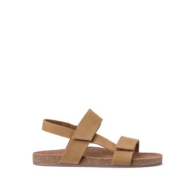 Leather Sandals with Touch 'n' Close Fastening LA REDOUTE COLLECTIONS