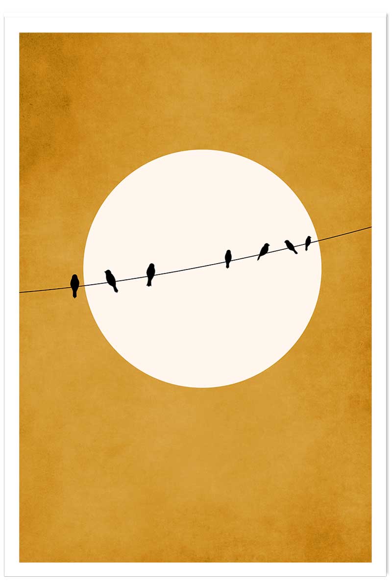 Affiche dessin ""Gazouillis"", HEXOA