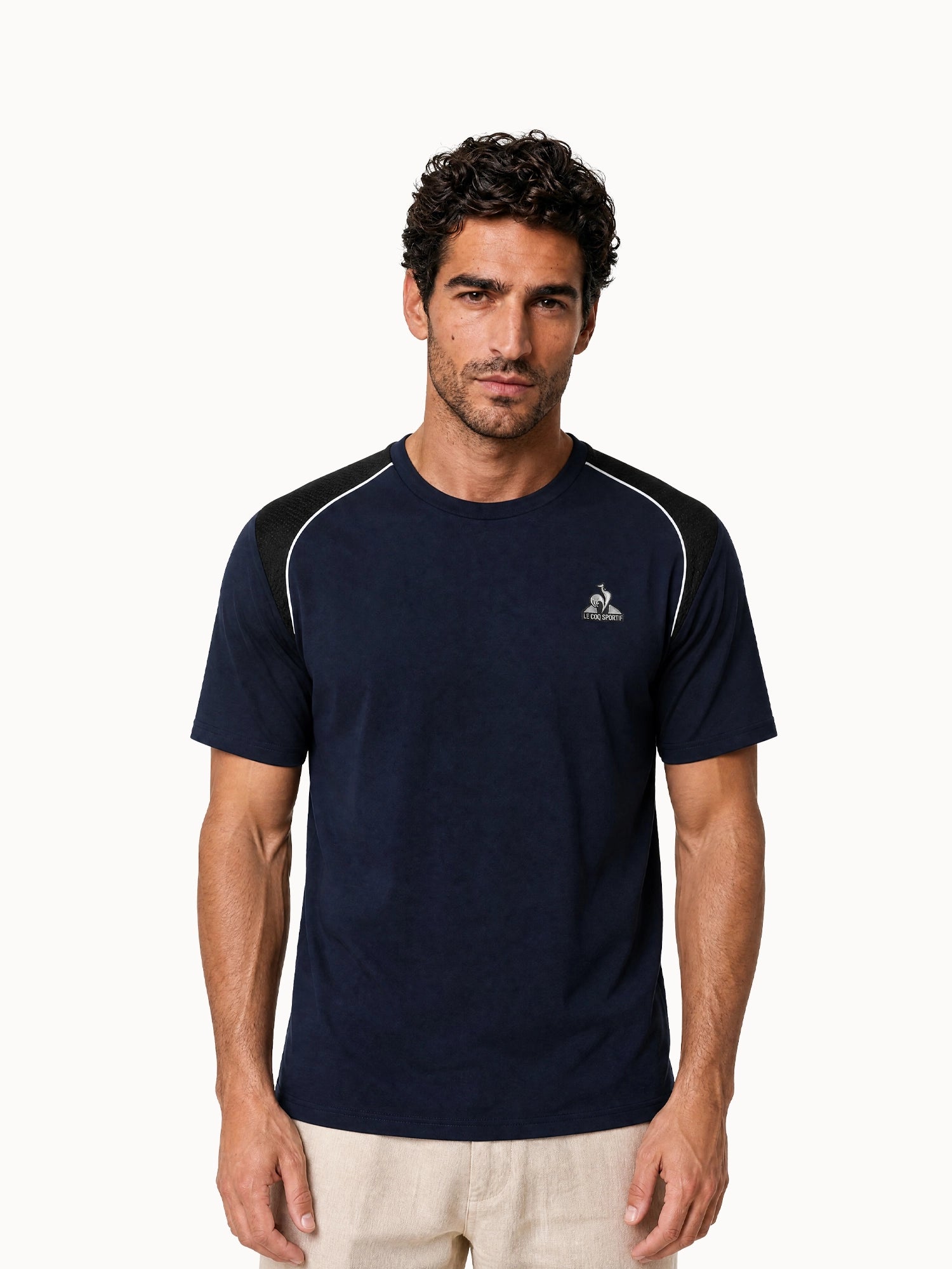 T-shirt Coq d'argent en jersey de coton Coq d'argent, LE COQ SPORTIF