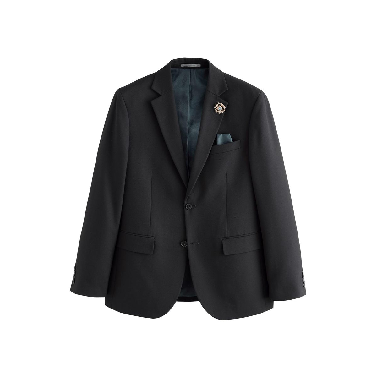 Veste de costume texturée avec broche, NEXT