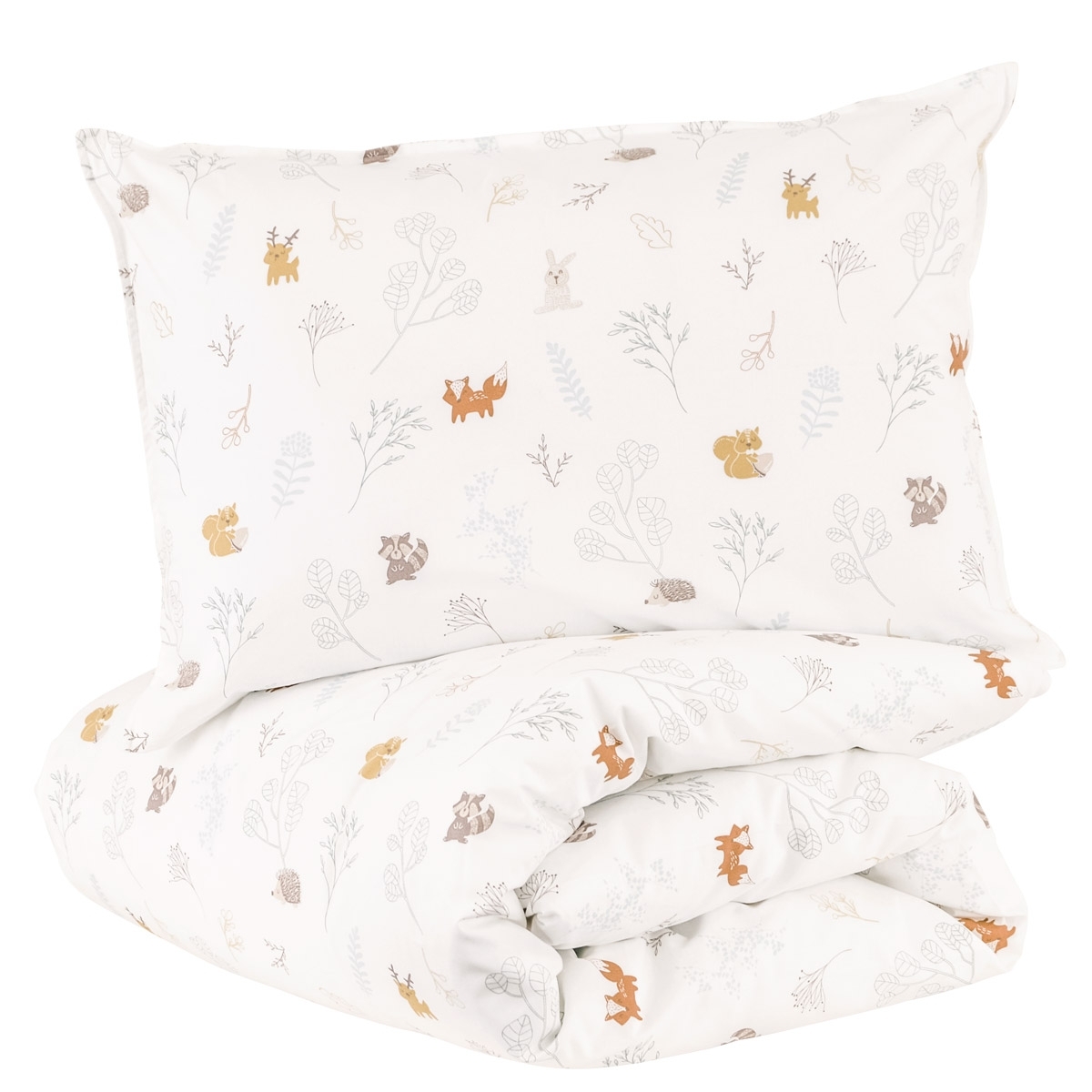 Parure de couette bébé coton bio DREAM FOREST, LITTLE CREVETTE