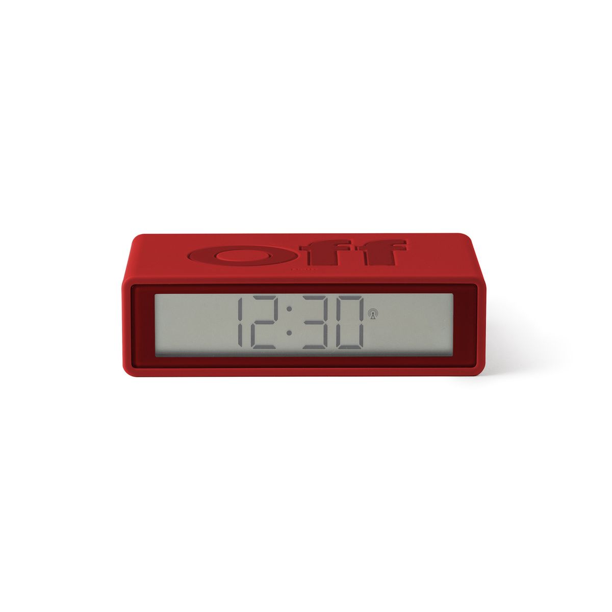 Lexon Réveil Flip Travel LCD Rouge